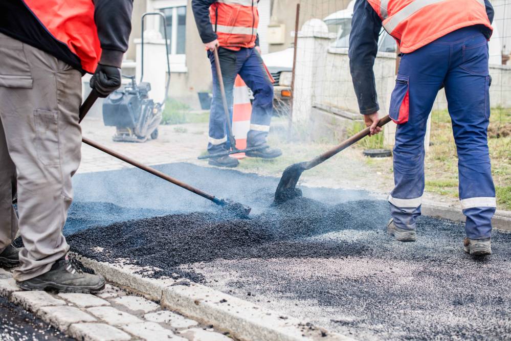 Travaux de voirie à Montauban de Bretagne